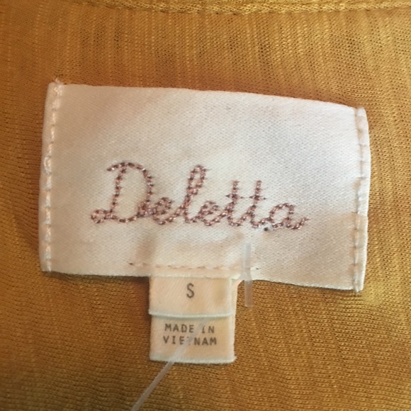 COPY - Anthropologie Deletta  Twist and Flounce Top - Picture 3 of 4